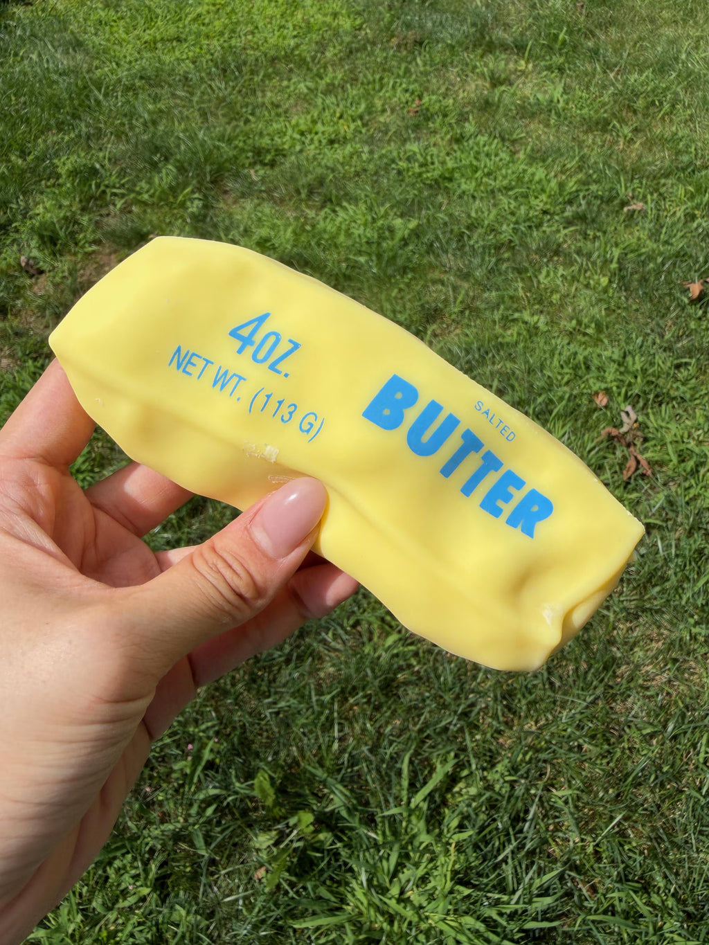 ♡ Crunchy ♡  Butter Squish Toy - Yellow, Blue, Mint Green | Slow Rising Stress Relief