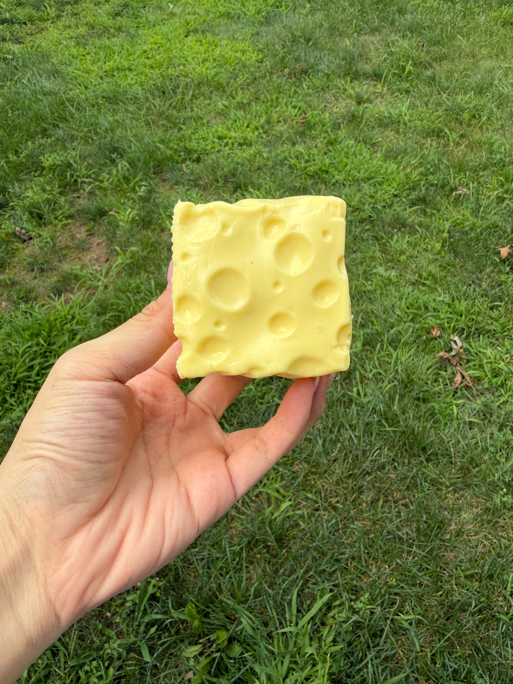 ♡ Vasline ♡ Jumbo Cheese Block Handmade Bibbi Squishy Toy