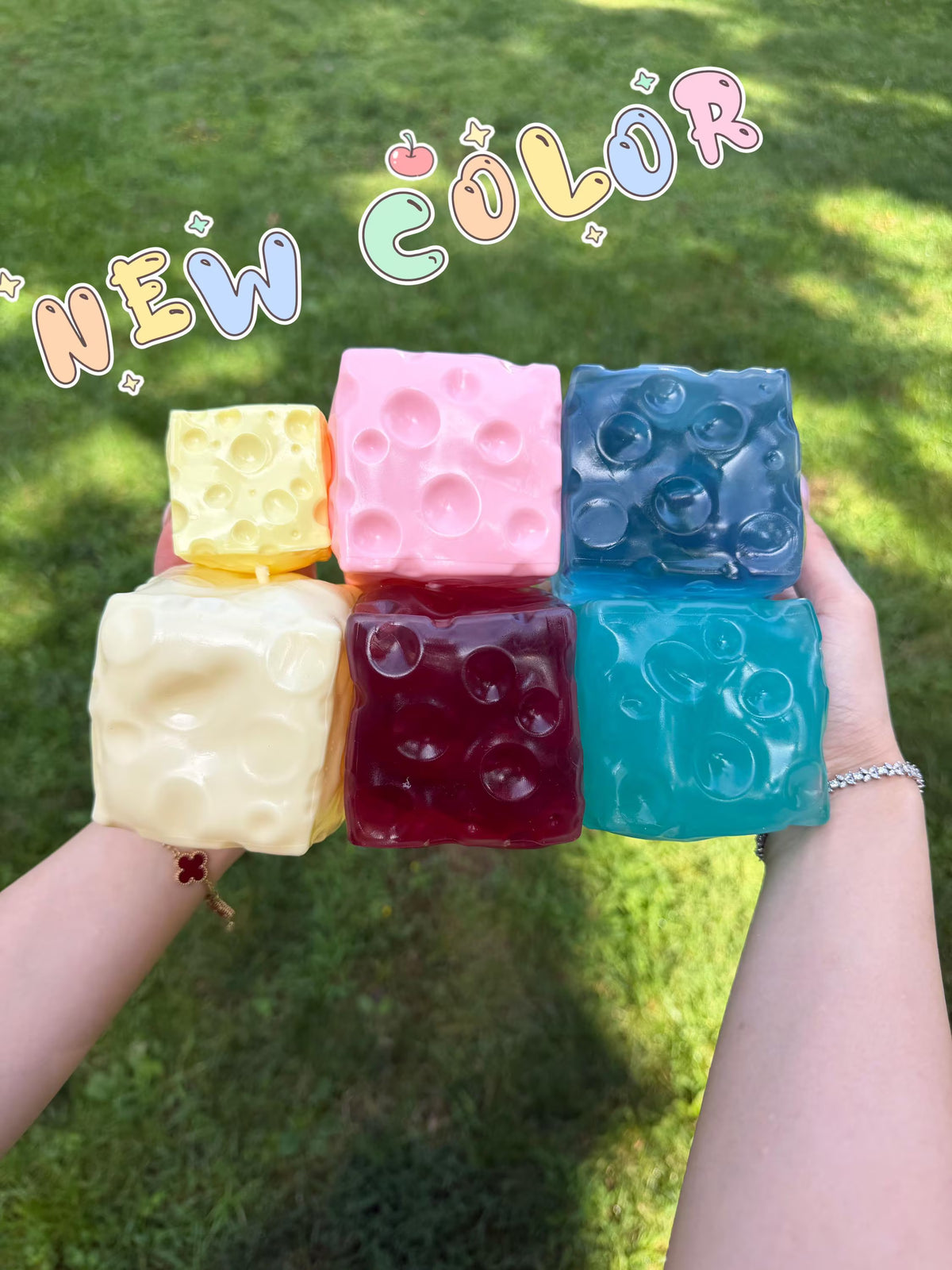 ♡ Vasline ♡ Jumbo Cheese Block Handmade Bibbi Squishy Toy