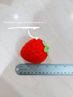 Strawberry, Peanut, Lemon, Mangosteen,Corn, Banana, Pudding, Cookie Crunchy Texture Squishy Sampler Figdet Toys