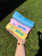 ♡ Crunchy ♡  Butter Squish Toy - Yellow, Blue, Mint Green | Slow Rising Stress Relief