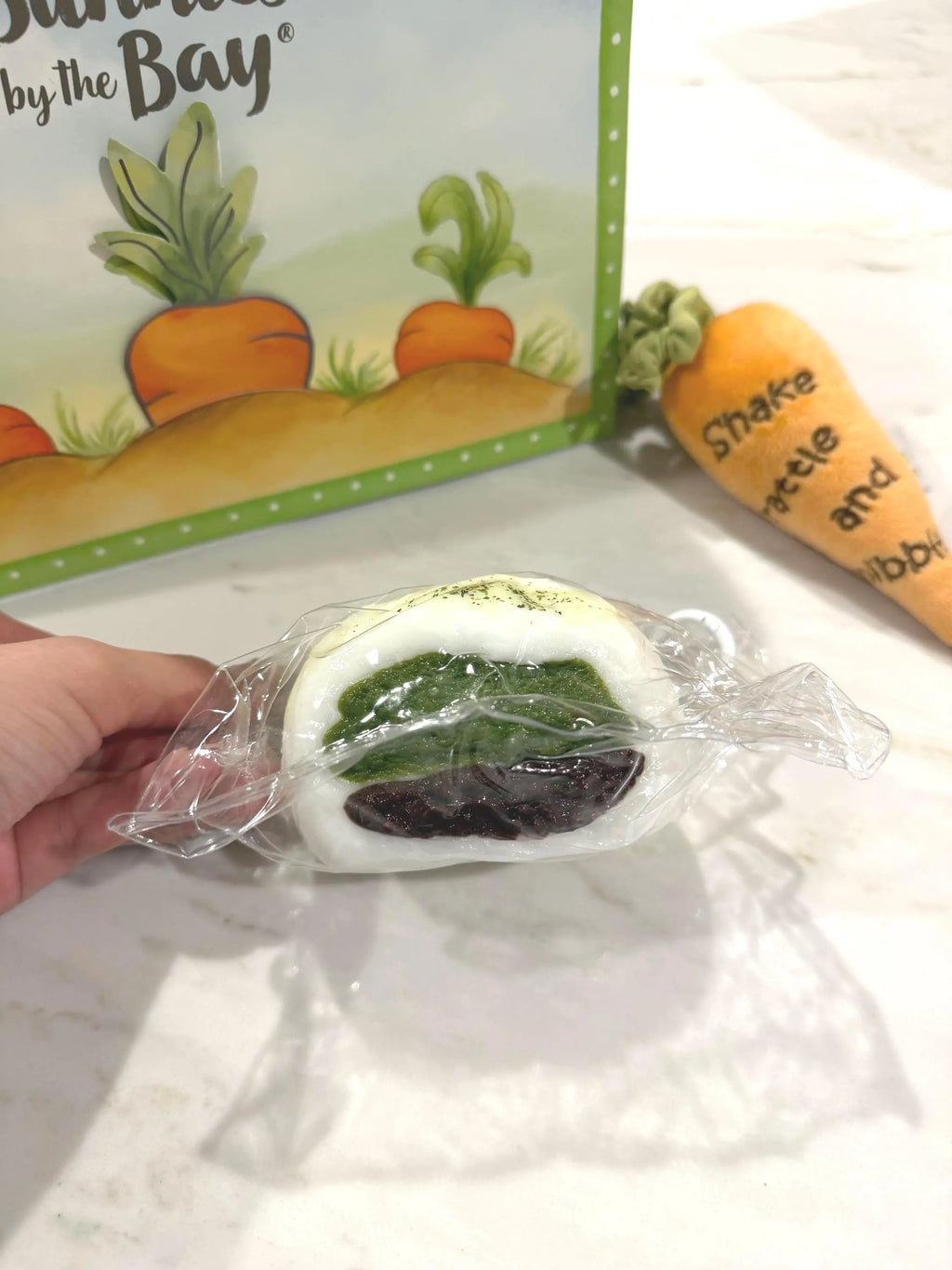 Matcha Red Bean Squishy  | Japanese Dessert Squishy | Azuki Bean Mochi Sensory Toy | Kawaii Food Stress Relief | ASMR Fidget Toy
