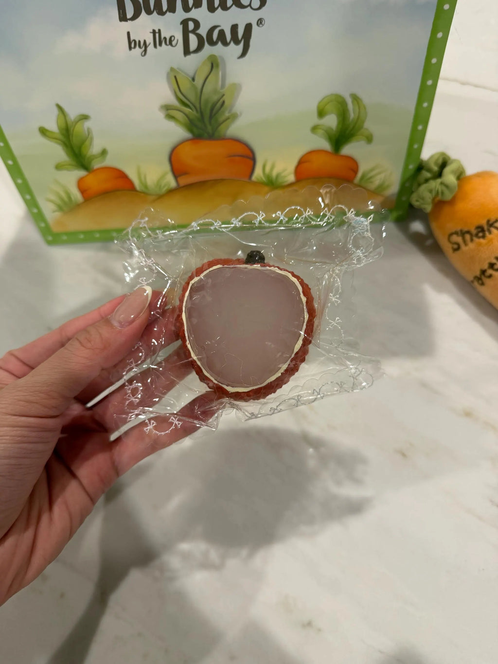 Lychee Squishy Soft Jelly Fruit Squishy | Realistic Kawaii Food Squishy | Sensory Stress Relief Toy | Cute Fidget Toy