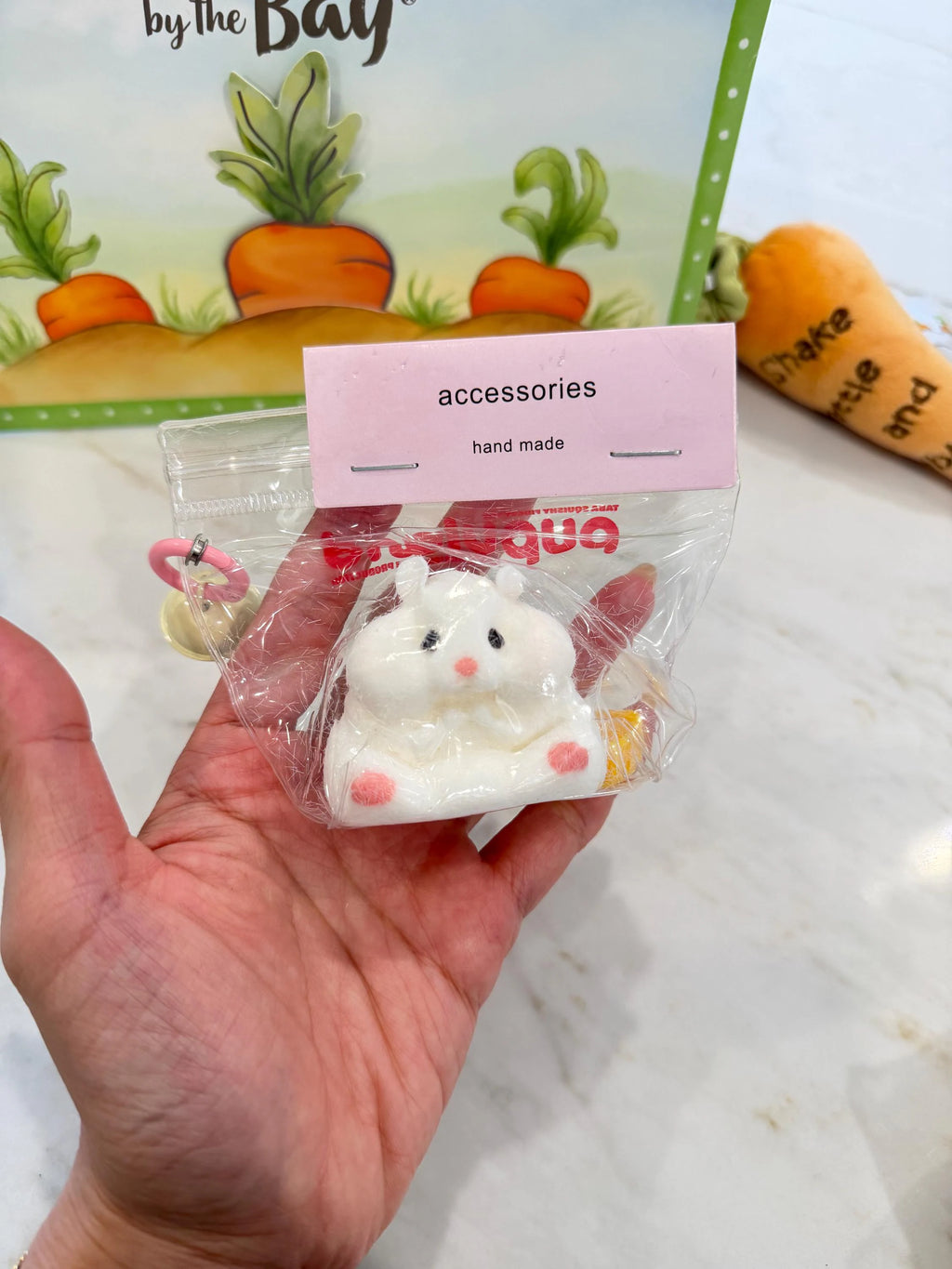Kawaii Realistic Animal Squishy Keychain – Cute Chick & White Hamster Squishy
